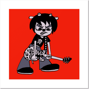 I draw rammy / dark lammy with her guitar / um jammer lammy Posters and Art